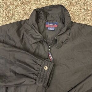 Vintage Augusta Sportswear Jacket Mens Medium Black Full Zip‎ Golf Outdoor